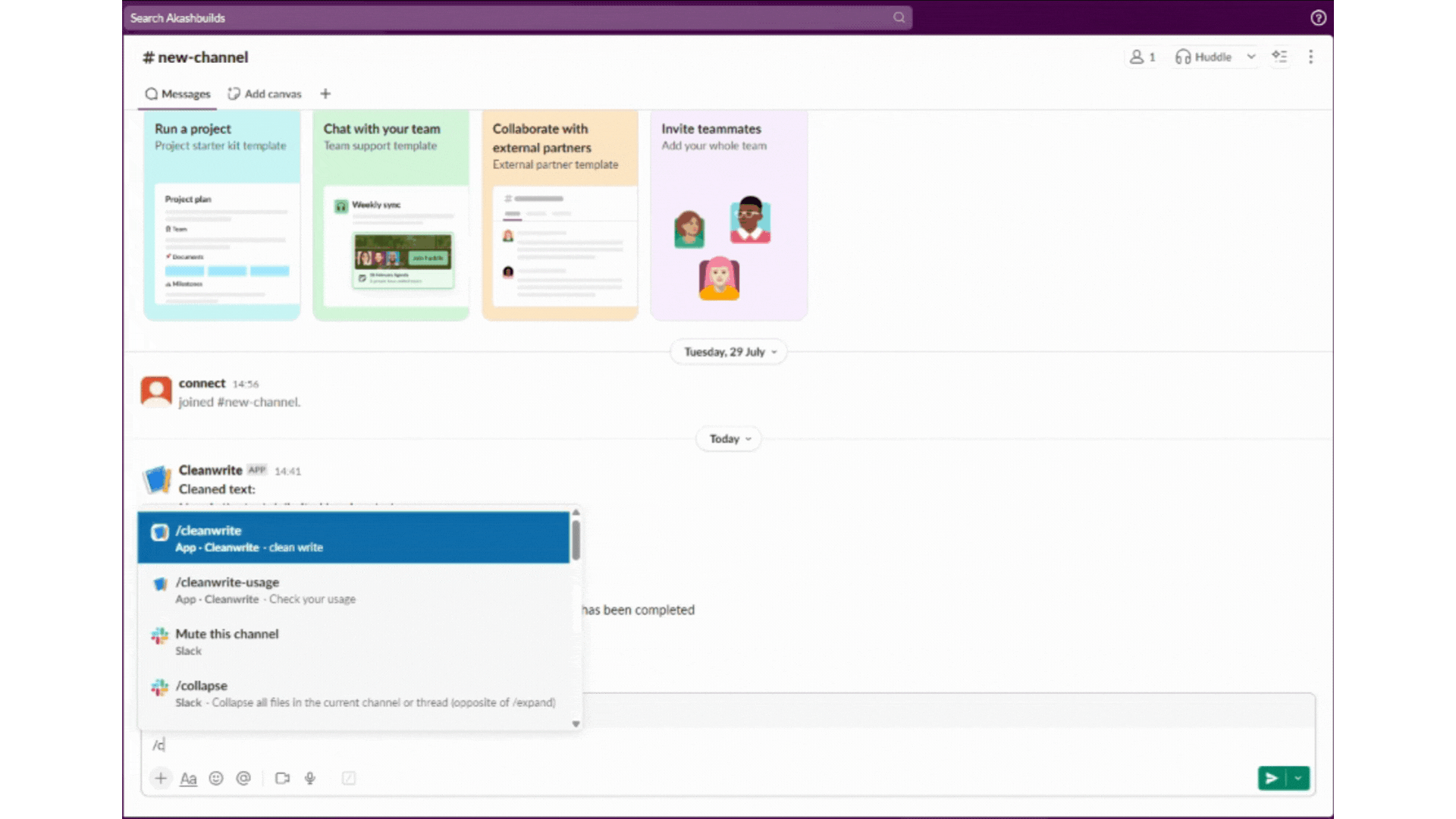 CleanWrite usage demo showing credit check